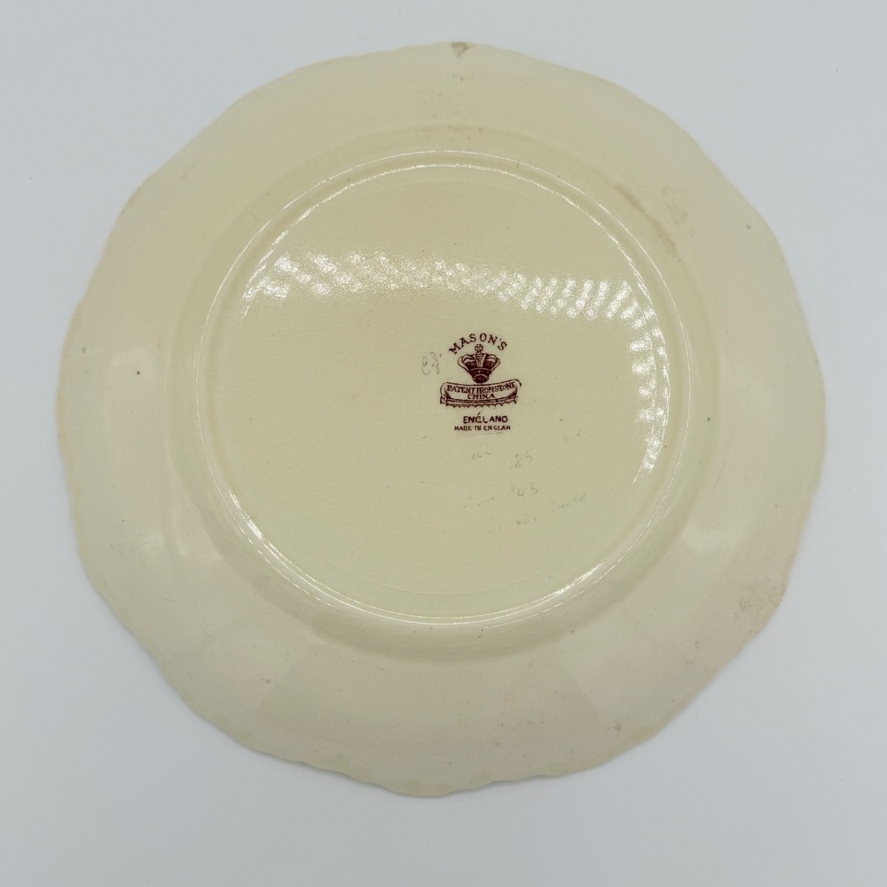 Masons Ironstone Niagara Falls Canada Plate 1920s 1930s Brown Transferware - Picture 5 of 8
